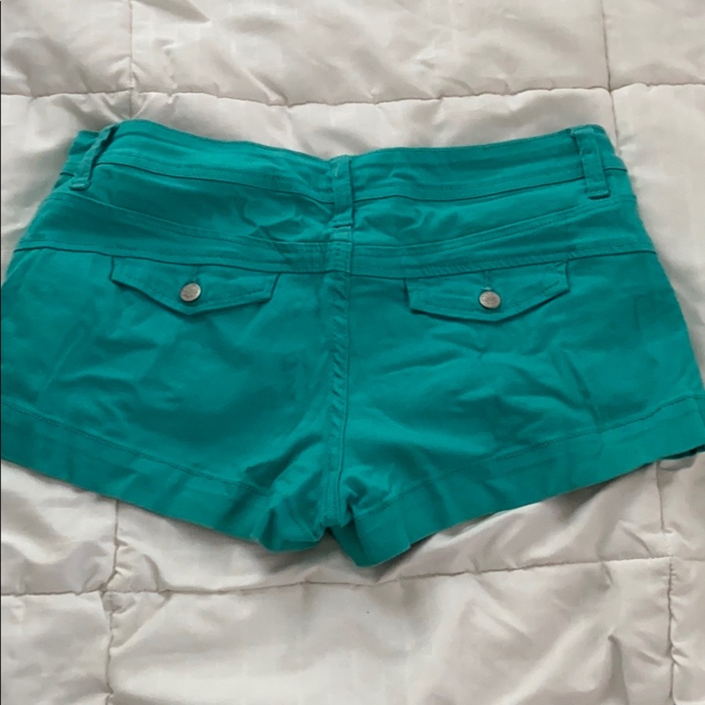 American Rag Turquoise Mini Shorts - Picture 2 of 4